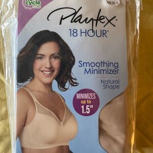 NWT Playtex 18 Hour Smoothing Minimizer Bra - Nude NEW 38DDD